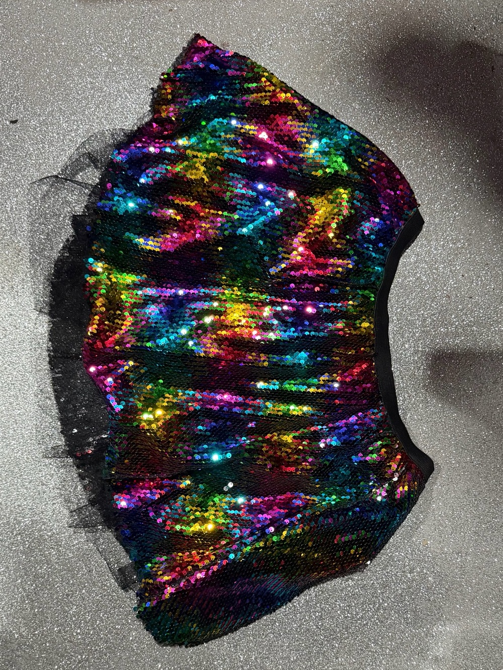 Multicolor Sequin Dance Skirt
